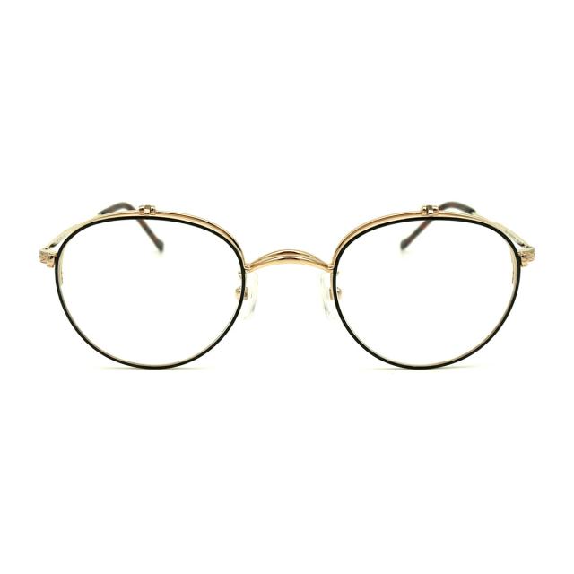 ユニオンアトランティック メガネ UA3621 col.GD/BK 46mm UNION ATLANTIC 複式 跳ね上げ 日本製 チタン フレーム_1