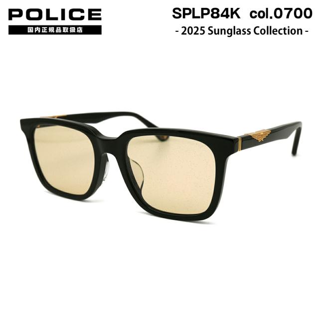 ポリス サングラス 2025 SPLP84K 0700 53mm アジアンフィット POLICE 国内正規品 紫外線カット UVカット