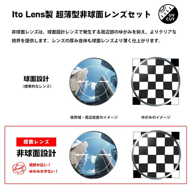 サムライ翔 2025 度付きレンズセット SS-T125 col.2 58mm SAMURAI翔 智 No.61 ニューオーブル167AS 大きいサイズ メンズ レディース UVカットの通販は