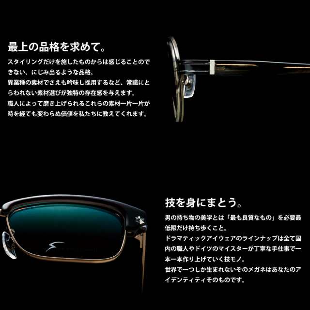 ソリッドブルー メガネ S-206 8色 51mm SOLID BLUE 日本製 鯖江 フレーム チタン 男性 メンズ