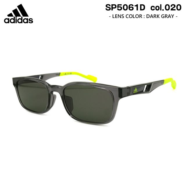 アディダス サングラス SP5061D (SP5061D/V) col.020 53mm ダークグレー adidas アジアンフィット 国内正規品 UVカット