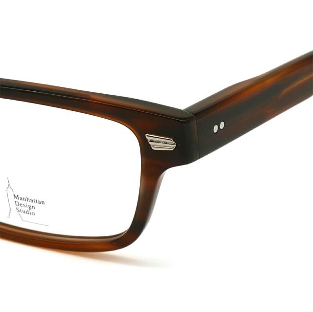 大きいサイズ 美肌ケア ダテメガネ MDS-124 col.1 60mm マンハッタン