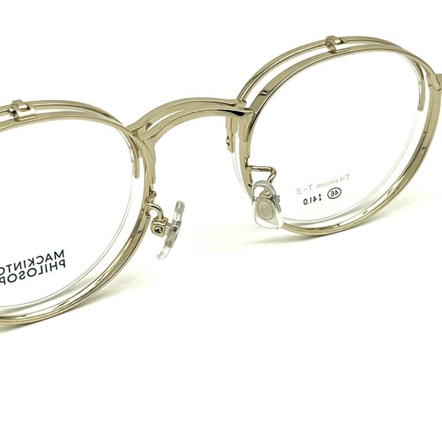 マッキントッシュ フィロソフィー 度付きレンズセット MP-3009 col.1 46mm SL982VS MACKINTOSH PHILOSOPHY UVカット 跳ね上げ_5