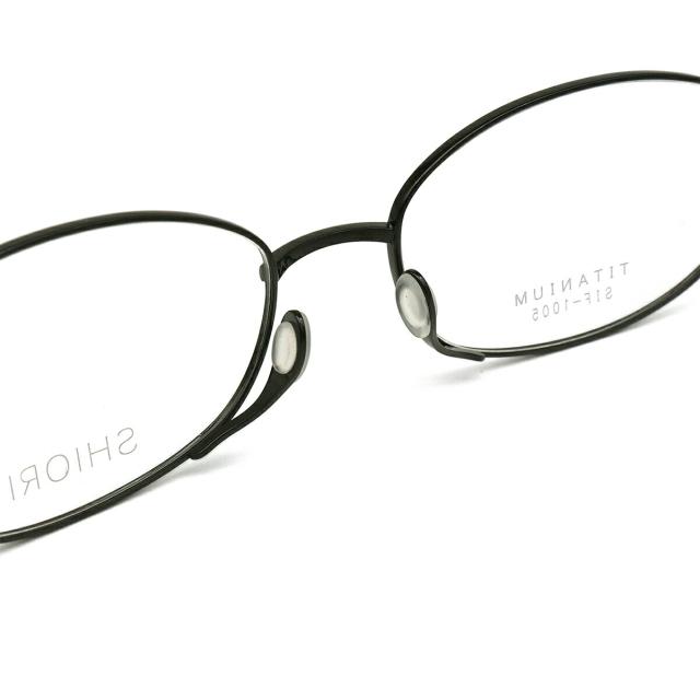 超薄型 メガネ 度付きレンズセット 栞 SIF-1005 col.3 51mm SHIORI ポケットサイズ UVカット メンズ レディース