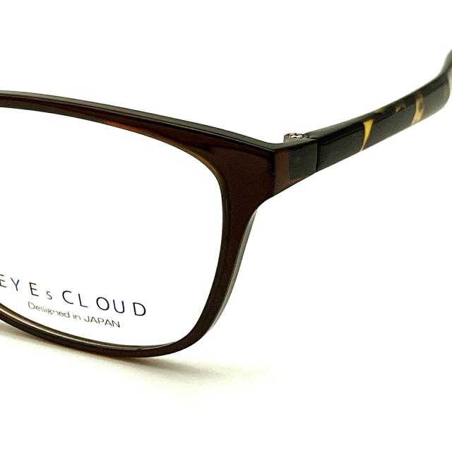 大きいサイズ 伊達 ダテメガネ EC-1061 col.3 57mm EYEs CLOUD アイ