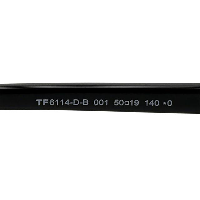 トムフォード メガネ FT6114DB (TF6114DB) col.001 50mm TOM FORD アジアンフィット 国内正規品 フレーム ブルーライトカット_7