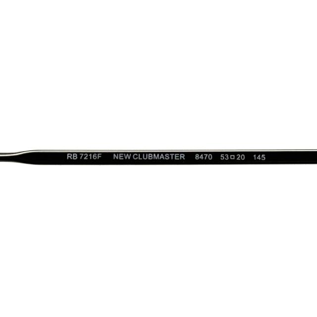 【フレームのみ】 レイバン メガネ RX7216F (RB7216F) col.8470 53mm Ray-Ban NEW CLUBMASTER ニュークラブマスター フレーム_7