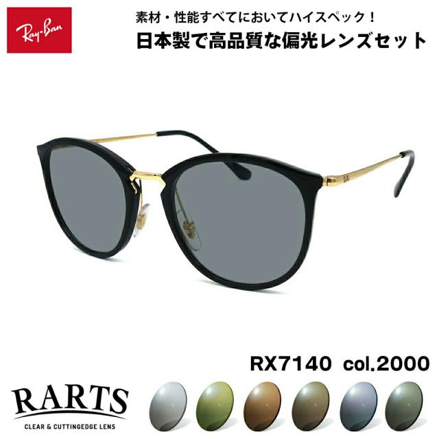 レイバン 偏光 サングラス RARTS RX7140 (RB7140) 2000 51mm Ray-Ban アーツ UVカット