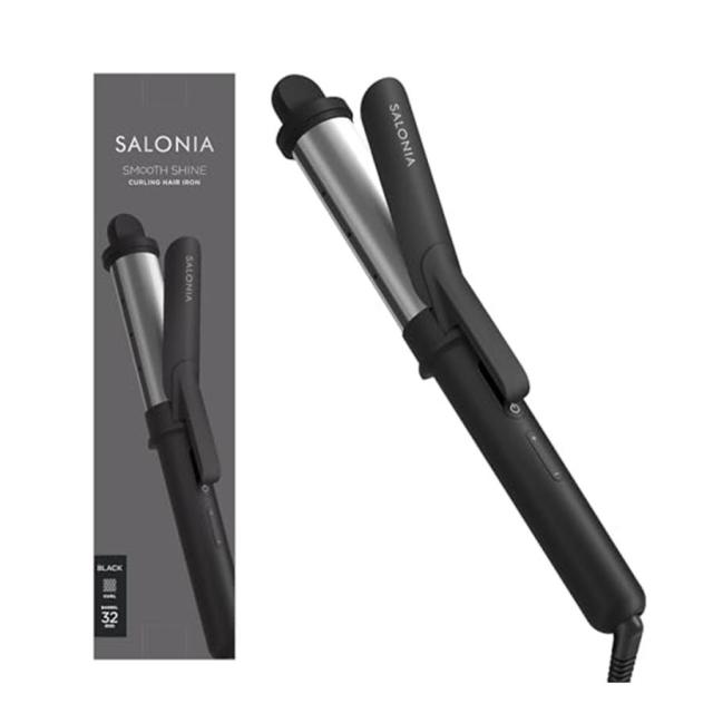 サロニア スムースシャイン カールアイロン SAL23106BK 32mm ブラック