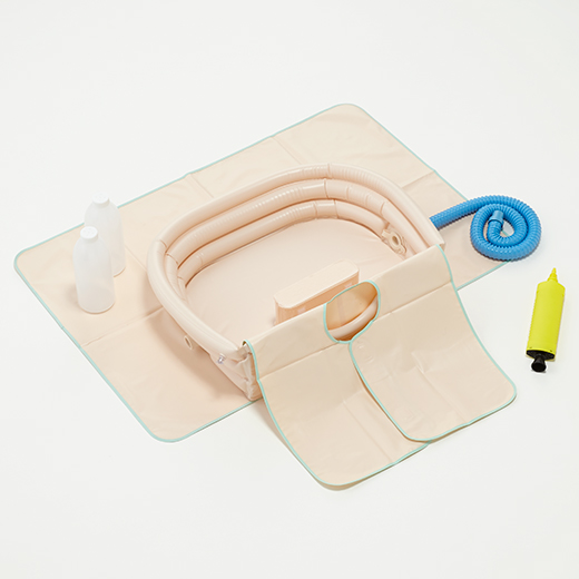 オカモト洗髪器 サッパリさん 1123A エアー充填時外寸W630xD490xH165mm 重量570g 1台 オカモト【返品不可】の通販は