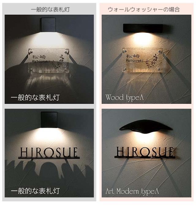 表札 おしゃれ 戸建て ディーズライト モノ タイプA LEDライト ウォールウォッシャー 100Vタイプ 12Vタイプ_4