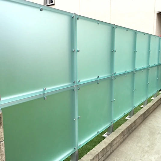 フェンス おしゃれ 目隠し ガーデン アルミ鋳物製 LALAスクリーン 7型 【基本セット】  アクリル＋アルミ製_3