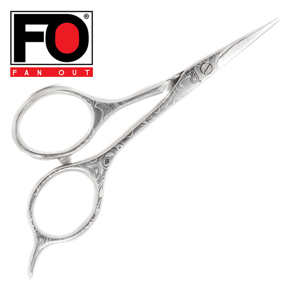 FANOUT ダマスカス小ばさみ(先中細) はさみ 美容ハサミ 日本製  FOK2  はさみ ハサミ 小ばさみ 美容ハサミ ダマスカス 高級 日本製 おしゃれ   ファンアウト(FANOUT)  【送料無料】の通販は 20,350円