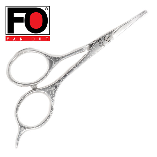 FANOUT ダマスカス小ばさみ(先丸) はさみ 美容ハサミ 日本製  FOK3  はさみ ハサミ 小ばさみ 美容ハサミ ダマスカス 高級 日本製 おしゃれ   ファンアウト(FANOUT)  【送料無料】の通販は 27,500円