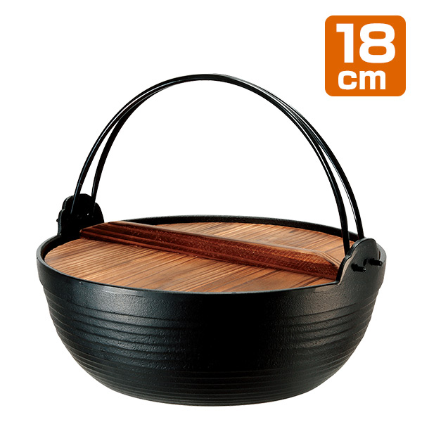 南部鉄 割烹 丸鍋 日本製 18cm  鉄 南部鉄 南部鉄器 鉄分補給 日本製 鍋 丸鍋 両手鍋   池永鉄工  【送料無料】の通販は