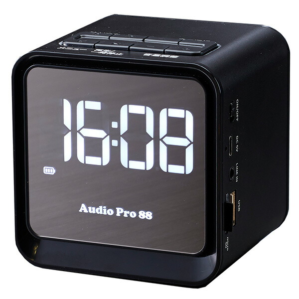 ミニスピーカー 時計機能 アラーム機能 クロックラジオ付き Bluetooth送受信機(切替式)付属 TMB-009BT スピーカー SDプレーヤー ブルートゥースプレーヤー Bluetooth プレーヤー ラジオ とうしょう 【送料無料】