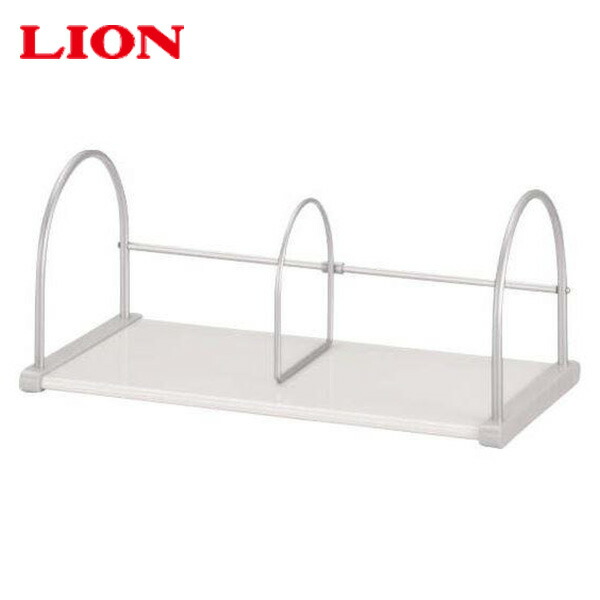 デスクラック スライド可動式 2段タイプ  S-450 ライトグレー  机上ラック 机上台 デスク収納 本立て オフィス収納 オフィス用品 事務用品    ライオン事務器   【送料無料】の通販は
