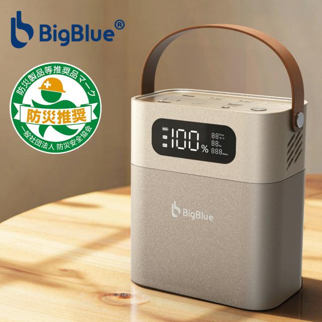 BigBlue リン酸鉄 ポータブル電源 Cellpowa100 パススルー充電対応 機内持ち込み可能 純正弦波 102.4Wh 32,000mAh CP100 ポタ電 コンパクト 軽量 急速充電 家庭用 アウトドア用 防災 車中泊 Bigblue Tech ビッグブルーテック 【送料無料】