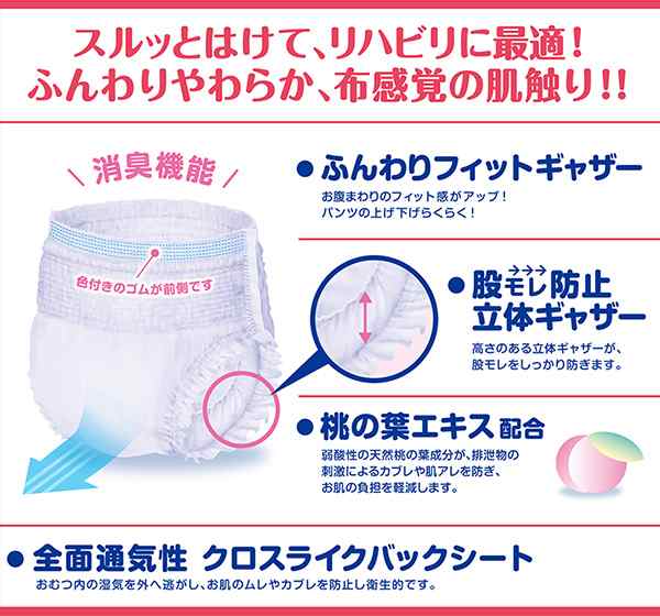 フリーネ 大人用紙おむつ パンツタイプ Mサイズ 軽快パンツ うす型