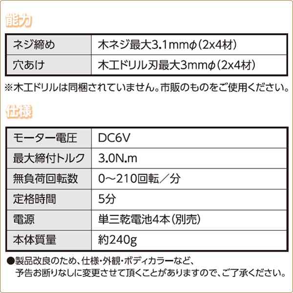 電池式電動ドライバー付 工具47点セット YKS-47P 家庭用 日曜大工 工具