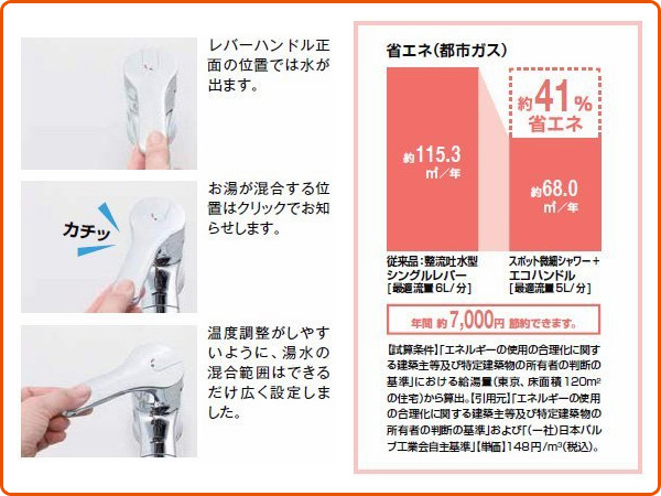 キッチン用 浄水器内蔵シングルレバー混合水栓 エコハンドル 凍結防止水抜き仕様 (寒冷地用) RJF-871YN 浄水器内蔵型 水栓金具 混合水栓 キッチン 台所 水道 蛇口 イナックス(INAX) 【送料無料】_4