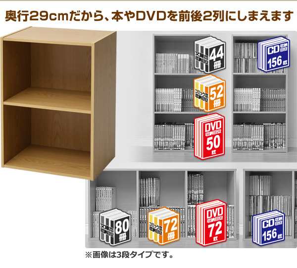 カラーボックス 2段 Gcb 2 収納ボックス 2段カラーボックス カラボ ラック 棚 収納ラック 本棚 ボックス収納 Box 山善 Yamazen 送の通販はau Pay マーケット くらしのeショップ