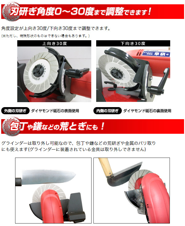 早研ぎ 金属用チップソー研磨機 (金属/木工/草刈用チップソー研磨機) N-845 電動丸鋸用チップソー研磨機 自動刃物研磨機 研磨機 電動工具 ニシガキ工業 【送料無料】_5