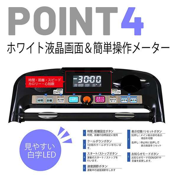 ランニングマシン 電動 AFR1115 電動ウォーカー ランニングマシーン ルームランナー 折りたたみ 在宅 運動不足解消 アルインコ  ALINCの通販はau PAY マーケット - くらしのeショップ | au PAY マーケット－通販サイト