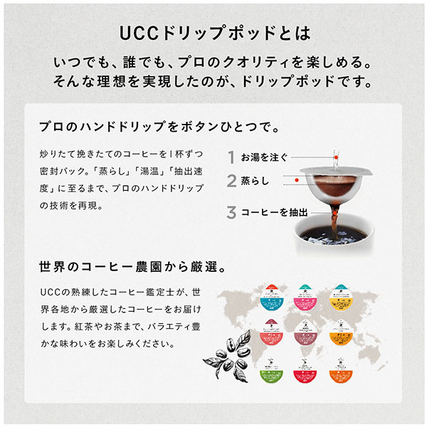 UCC DRIP POD ドリップポッド 専用カプセル ブルーマウンテンブレンド 12個入×6箱セット(72個) DPBM002*6 72杯分 専用カートリッジ コーヒーカプセル コーヒーマシン カプセルコーヒー 紅茶 緑茶 コーヒーメーカー 上島珈琲 【送料無料】_3