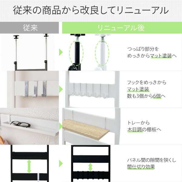 突っ張りラック 壁面ラック 幅40タイプ 幅41.5 奥行15 高さ200-260 cm