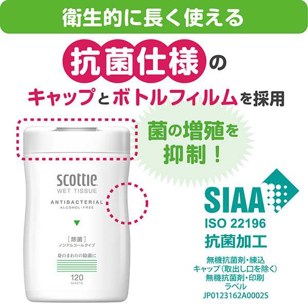 スコッティ ウェットティッシュ 120枚入り×12個 ノンアルコール・天然除菌成分配合 scottie 本体 ウェットティシュー お手拭き  おてふの通販はau PAY マーケット くらしのeショップ au PAY マーケット－通販サイト