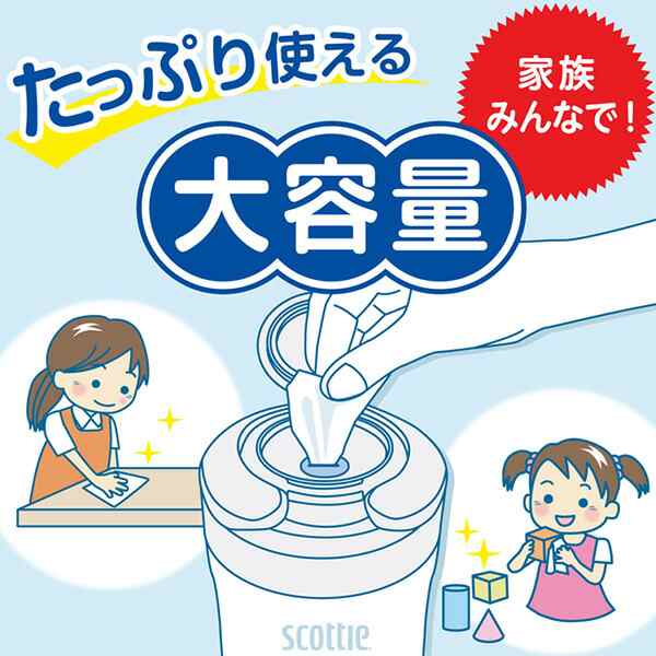 スコッティ ウェットティッシュ本体　120枚入り　12個