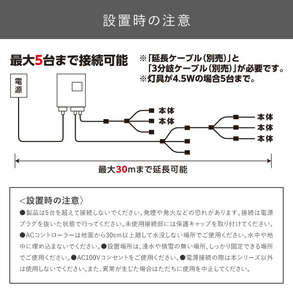 ガーデンライト 光の空間を造る スタートキット ガーデントワイライト GT-F112AS(GD) 簡単設置 防水 IP67 自動点灯消灯 山善 YAMAZEN 【送料無料】