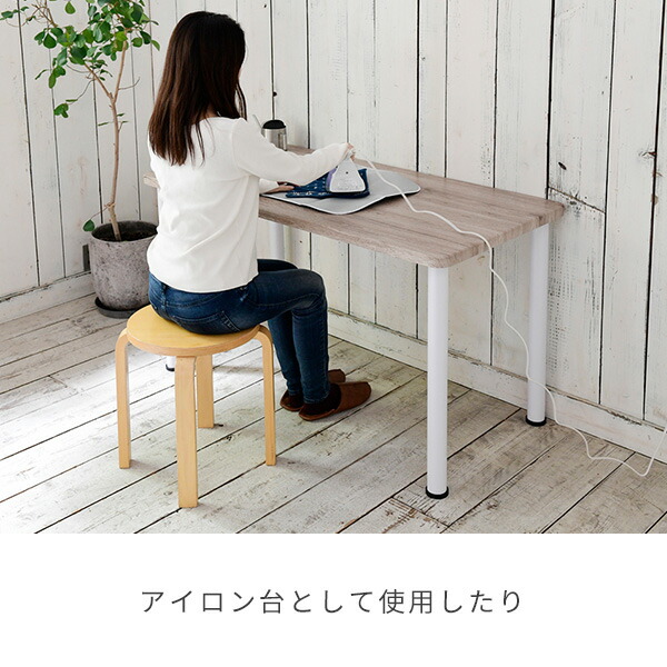 頑丈 テーブル 机 幅120 奥行60 高さ71cm  デスク パソコンデスク シンプル ゲーミングデスク 勉強机 在宅 平机 ワークデスク 学習机 事務机 ミシン台 会議テーブル ミーティングテーブル   山善 YAMAZEN   【送料無料】_3