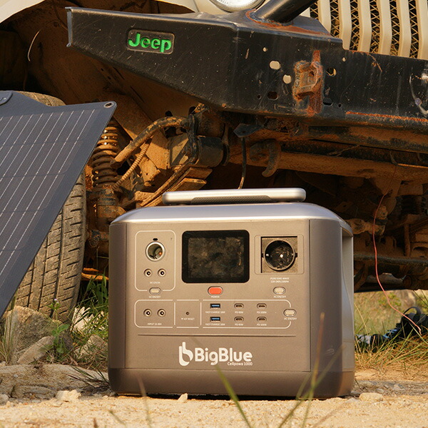 Bigblue リン酸鉄 ポータブル電源 Cellpowa1000 1075Wh 336000mAh 1000W CP1000 パススルー 非常用バッテリー 停電 家庭用 大容量 長寿命 節電 おすすめ ポタ電 Bigblue Tech(ビッグブルーテック) 【送料無料】
