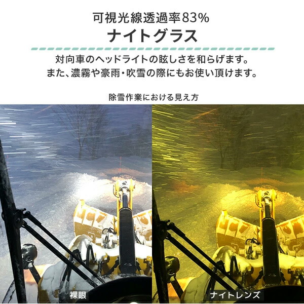夜間用グラス サングラス 運転 ドライブ BW-0205Y/BW-0206Y/BW-0207Y/BW-0208Y 夜間専用サングラス ナイトグラス 夜用 夜間 夜間運転 濃霧 吹雪 悪天候 釣り メンズ レディース 男女兼用 おしゃれ 軽量 バニーウォーク BUNNY WALK 【送料無料】_3