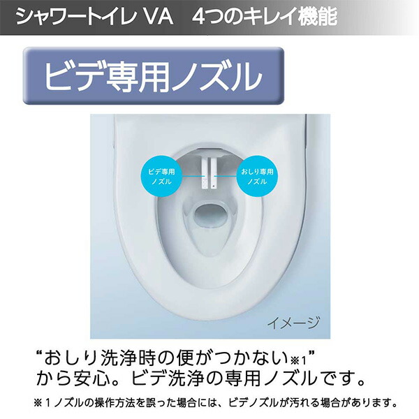 LIXIL 温水洗浄便座 シャワートイレ VA リモコン付 つぎ目なし ビデ専用ノズル付 CW-VA11 日本製 INAX 温水便座 トイレ 自動洗浄 ノズル交換可能 抗菌 節電 省エネ リフォーム おしゃれ LIXIL リクシル 【送料無料】_5