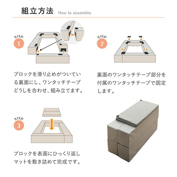 カンタン連結キッズコーナー チョコキッズ 5点セット キッズコーナー ベビーサークル マット セット プレイマット ブロック クッション 撥水 はっ水 軽い 軽量 かんたん 萩原 【送料無料】_15
