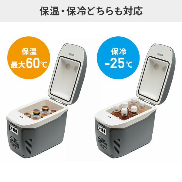 ポータブル冷蔵庫 コンパクト冷温庫 ひえぽか 保冷 保温 軽量 EL-40112 
