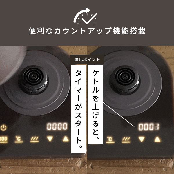 電気ケトル 温度調節 ケトル グースネック 0.8L 電気式バリスタポット 1200W 50-100度 保温 空焚き防止 YKR-SC1280(CBB) 温度調節電気ケトル 細口ノズル ドリップケトル タイマー機能 おしゃれ 山善 YAMAZEN 【送料無料】_11