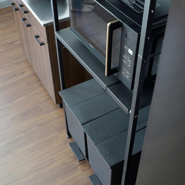 ❤️元旦セール❤️冷蔵庫上ラック ゴミ箱上ラック キッチンラック ブラック ❤️元旦セール❤️冷蔵庫上ラック ゴミ箱上ラック キッチンラック