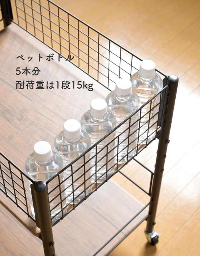 収納ラック ワゴン キャスター付き 奥行75.5 高さ64.5 幅38cm 押入れ