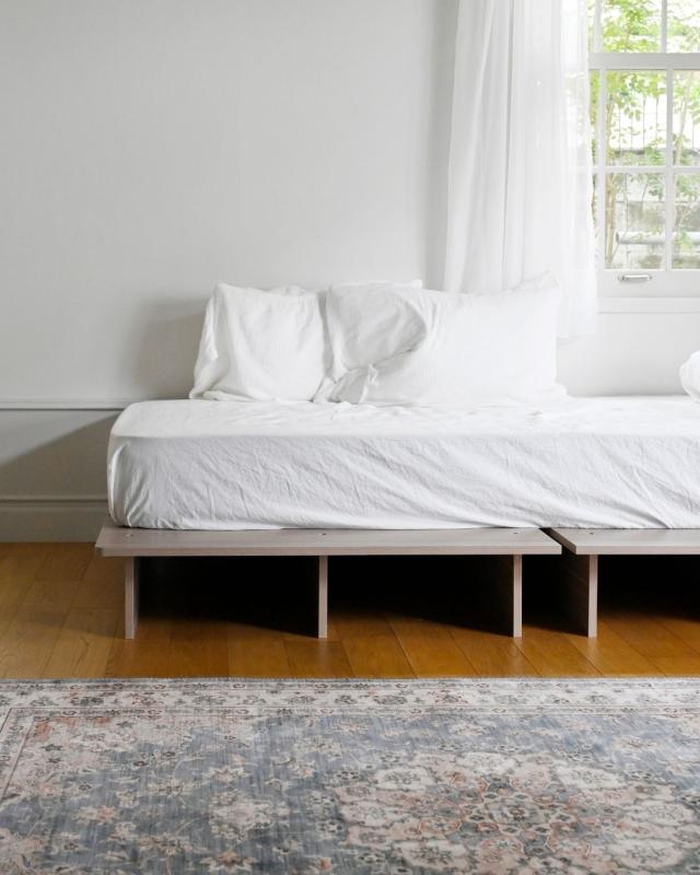 ベッド ローベッド マットレス付き セミダブル ポケットコイル セット ベッドフレーム 幅140 長さ195 高さ21.5cm 掃除がしやすい ステージベッド 木製 セミダブルベッド 組み立て簡単 すのこベッド 山善 YAMAZEN 【送料無料】