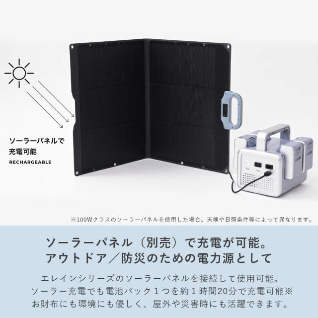 ポータブル電源 ポタ電 モバイルバッテリー リチウムイオン バッテリー YBS-300E 大容量 56分フル充電 家庭用 アウトドア用 災害 防災 山善 YAMAZEN エレイン ELEIN 【送料無料】_9