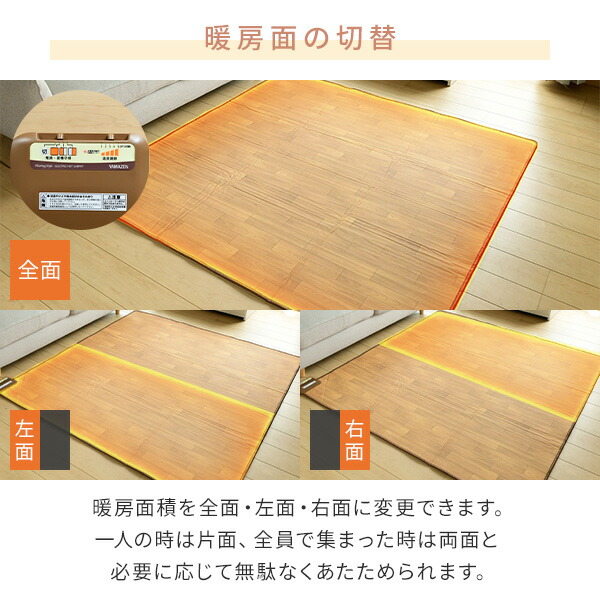 ホットカーペット フローリング調 2畳 ホットカーペット本体 ほっと