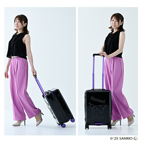 スーツケース キャリーケース TSAロック 軽量 サンリオ クロミちゃん 35L Sサイズ 機内持ち込み キャリーバッグ 国内旅行 海外旅行 サンリオグッズ おしゃれ かわいい キャラクター K.K物産 【送料無料】_10