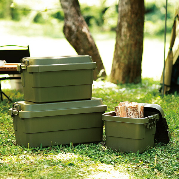 トランクカーゴ 座れる 収納ボックス 収納ケース コンテナボックス おしゃれ 50L 2個セット TC-50 ハードケース ハードボックス 蓋付き ふた付き フタ付き コンテナボックス トランクボックス リス RISU 【送料無料】_15