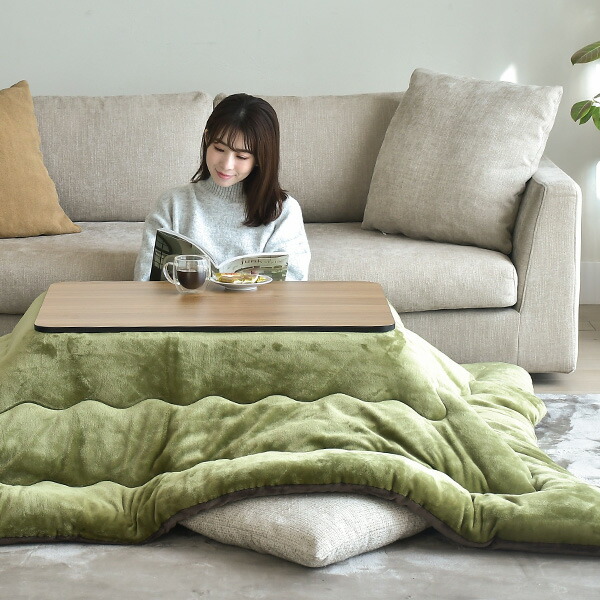こたつ こたつテーブル コタツ こたつ本体 80×60cm 長方形 USBポート