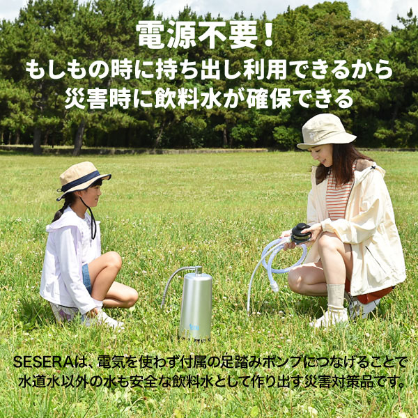 SESERA フェーズフリー 浄水器 日常用+防災用 交換用カートリッジセット SYM123 せせら 高性能 ろ過器 濾過器 カートリッジ 家庭用 緊急用 非常用 日用品 防災用品 災害対策 避難所 キャンプ アウトドア 日本製 サイテックス 【送料無料】
