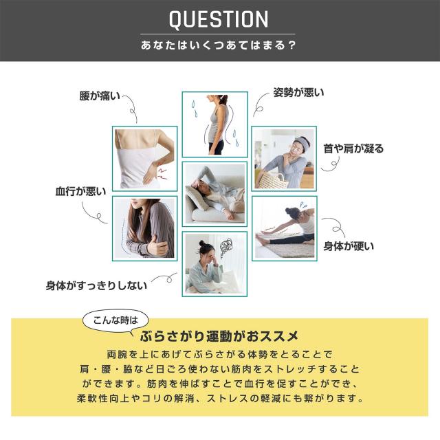 ぶら下がり健康器 ぶらさがりくん 高さ5段階 シンプル コンパクト設計 FA893 ぶら下がり健康器 全身ストレッチ 健康ぶら下がり器 在宅 運動不足解消 肩こり 腰痛 姿勢 アルインコ ALINCO 【送料無料】_2